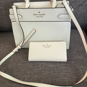 Kate Spade Cream Satchel and Wallet Set